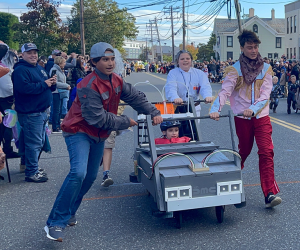 Get creative and parade down Main Street during the Downtown Riverhead's Coffin Races. Photo courtesy of Downtown Riverhead