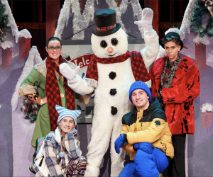 At the Engeman Theater, join Jenny and Frosty on an adventures as they try to save the town of Chillsville. Photo courtesy of the theater