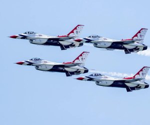 The US Air Force Thunderbirds headline the Jones Beach Air Show in 2025. Photo courtesy of the U.S. Navy