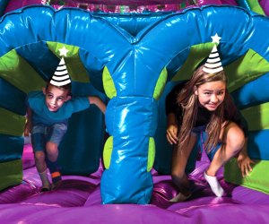 Pump It Up in Great Neck is a perfect spot for an indoor birthday party on Long Island. 