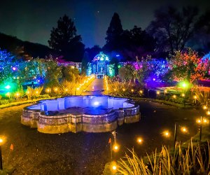 Shimmering Solstice at Old Westbury Gardens is an unforgettable experience of holiday lights, sights, and sounds. Photo courtesy of Old Westbury Gardens