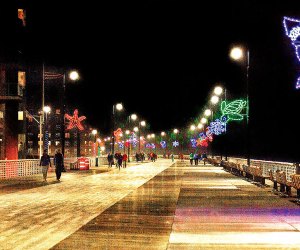 Boardwalk Lights is a free, nautical-themed lights display on the Long Beach boardwalk. Photo courtesy of the City of Long Beach