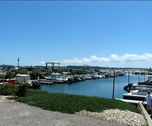 Watch the boats dock while you dine at A Lure Chowder House & Oysteria in Southold. 