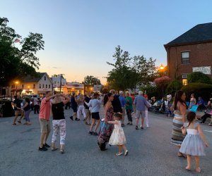 Free Concerts and Shows on Long IslandThe Oyster Bay Main Street Association hosts Dancing in the Street in front of Town Hall. Photo courtesy of the association 