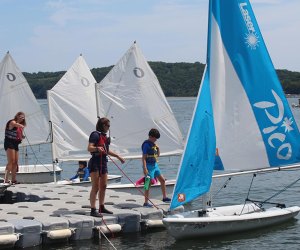 Quinipet Camp offers both day camp and sleepaway camp options in a scenic, Long Island Sound location. Photo courtesy of the center