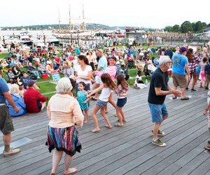 Greenport Village Dances in the Park are fun for all ages. Photo courtesy of Greenport Village