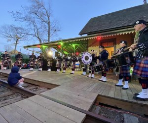 At the Wantagh Winter Wonderland, catch a performance by the Wantagh American Legion Pipe Band. Photo courtesy of the Wantagh Chamber of Commerce 