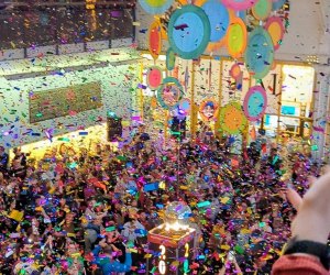 The Long Island Children's Museum's New Year's Eve party has themed activities, a ball drop, and a confetti-filled dance party. Photo courtesy LICM