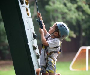 Challenge  the wall at North Shore Day Camp in Glen Cove. 