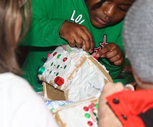 Decorate a candy-coated house at the Gingerbread House Workshop on Saturday at Liberty Hall Museum. Photo courtesy of the museum