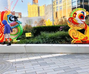 Things To Do in NYC This Weekend: Book Fests, Pre-Thanksgiving Fun, Holiday Trains & Lights Head to Liberty Park at the World Trade Center, which has been transformed into a lantern display featuring the 12 zodiac animals from the Lunar Calendar. Photo by Janet Bloom