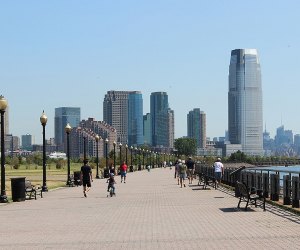 The promenade at Liberty State Park