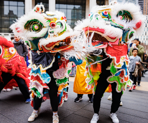 Ring the Year of the Snake at Lincoln Center with a daylong celebration on Josie Robertson Plaza. Photo by Sachyn Mital