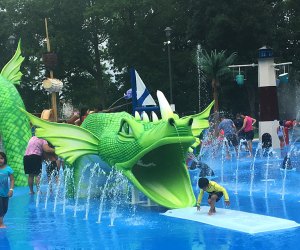 Splash around with a friendly sea serpent at the new sprayground in Linden, NJ.