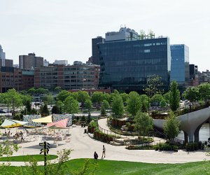 Little Island Play Ground looking toward Empire State Building