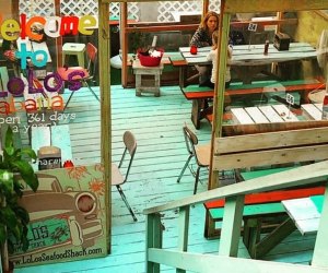 Lolo's Seafood Shack has colorful outdoor dining