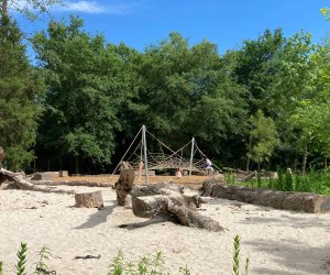 Houston Arboretum Playscape Lumber Yard Sand Play Area