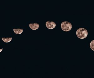 Come on a space adventure at the Long Island Science Center and learn about the phases of the moon. Photo courtesy of the center