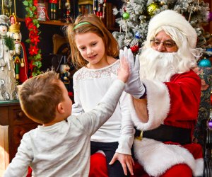 Formal or candid, pictures with Santa are wonderful keepsakes! Photo courtesy of Lyman Orchards