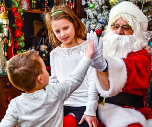 Make lasting holiday memories through a visit with Santa! Photo courtesy of Lyman Orchards