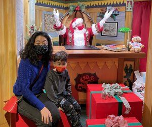 There's no charge to say cheese with Santa at Macy's Santaland. Photo by Diana Kim