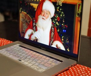 Computer with Macy's Santaland at Home