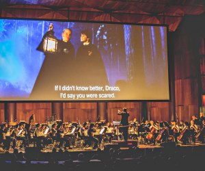 Harry Potter and The Philadelphia Orchestra. Photo courtesy of Mann Center for the Performing Arts