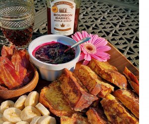 A French Toast Board hits all the right notes for a sweet Mother's Day.  Photo courtesy of Maple Craft Foods