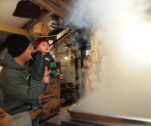 Things To Do in Connecticut this Weekend: St. Patrick's Day Crafts, Maple Sugaring, Cardboard Sled Race, Theater Smell and see how maple syrup is made. Photo courtesy of Visit CT