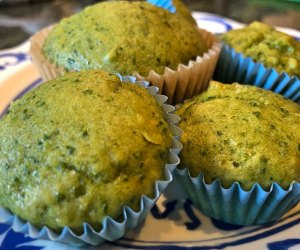 Green spinach muffins