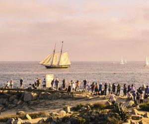 Watch the tall ships come in, and then play with pirates and eat with mermaids! Photo courtesy of the Maritime Festival