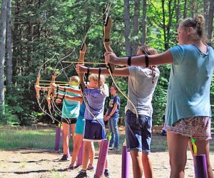 Kids learn new skills at New England wilderness camps. Photo courtesy of Mass Audobon Wildwood Camp.
