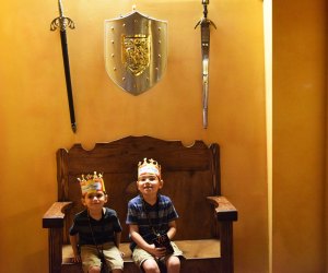 Medieval Times NJ: Posing for a photo on the throne