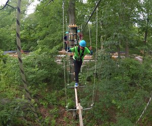 Things to do in NYC with teens: Bronx Zoo's Treetop Adventure