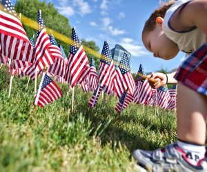 33,000 American Flags are planted in Boston Common in memory of every fallen Massachusetts service member from the Civil War to present day. Photo by Anthony Quintano/CC BY 2.0