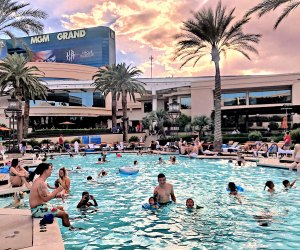There's no shortage of hotel pools in Vegas. Photo by Lindsay Li