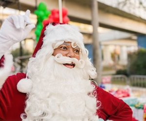 Say hello to Black Santa at Sandrell Rivers Theater. Photo courtesy of the event