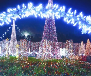 Enjoy holiday illuminations at Christmas Lights in the Acres. Photo courtesy of the event