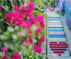 20 Things To Do in Echo Park with Kids: The Micheltorena Painted Stairs.