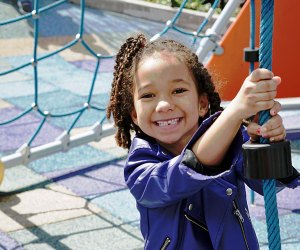 Things To Do in Midtown West with Kids: Girl at Bella Abzug Park