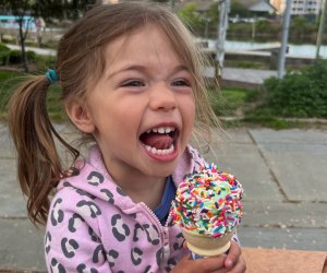 Photo of a smiling child with ice cream - Things to do in Milford