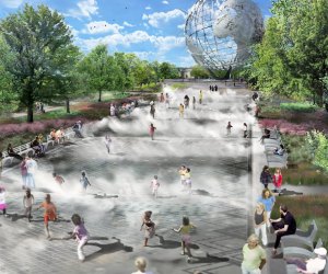 Mega Queens Splash Pad Finally Complete in Queens The long-awaited Fountain of the Fairs is now complete in Flushing Meadows Corona Park. Rendering courtesy of Quennell Rothschild & Partners for NYC Parks