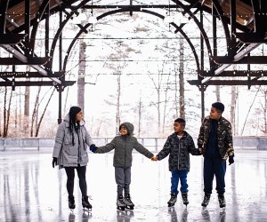 Hit the ice at the scenic Mohonk Mountan House, which offers winter day passes to enjoy its spectacular resort amenities. Photo courtesy of the venue