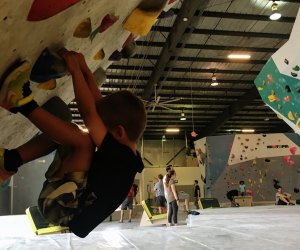 Kids can climb at Momentum Indoor Climbing