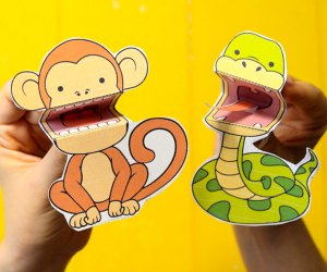 Delight kids with printable finger puppets. Photo courtesy of Easy Peasy Play
