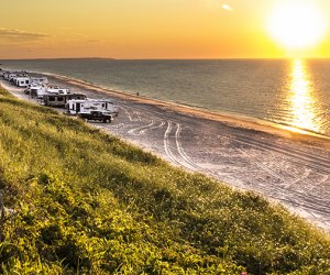 Enjoy Montauk County Park at sunset durng your camping trip on Long Island