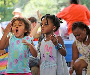 kids dancing at Montclair Jazz Festival