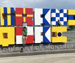 With tons of attractions, the Old Port of Montreal is a great first stop on a family trip to Montreal, Canada. 