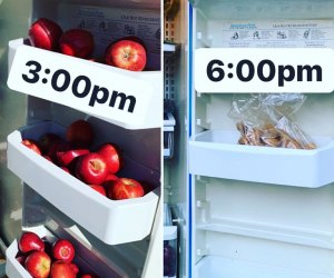 Side-by-side picture of the Mott Haven Fridge