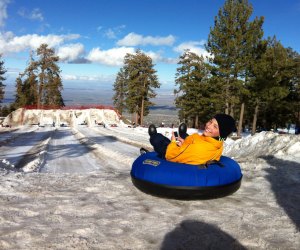 Mountain High's snow tubing has great views. Photo by Mommy Poppins